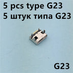 20Models Micro USB 5pin Female Connector For Mobile Phone Charging SMT Socket Data Jack Connector Port PCB Board Drop Shipping