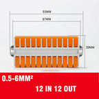 Wire Connector 2/3/4/5/6 Pin Universal Docking Fast Wiring Conductors Push-in Terminal Block Cable Splitter High Power Connector