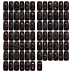 Red Led Light Rocker Switch 12V/24V SPST DPDT Toggle Switch ON OFF/ ON OFF ON Backlight Latching / Momentary Dash Panel Control