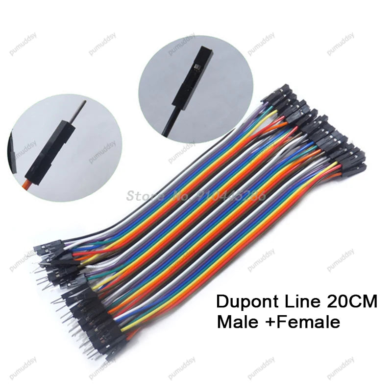 40 / 120pcs 40PIN 20CM Dupont Line Male To Male + Female  And Female To Female Jumper Dupont Wire Cable For Arduino DIY KIT IBUW