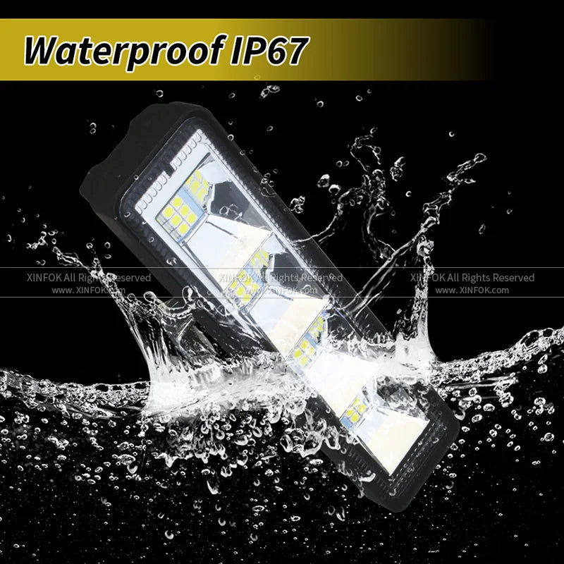 72W Car Work Light LED Bar 4x4 24 LED Working Bar Offroad SUV ATV Tractor Boat Trucks Excavator 12V 24V LED Combo Beam
