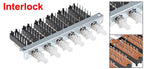 1Pc Interlock/Latching Push Button Switch Piano Type 6/12/18/24Pin 1/2/3/4/5/6/7/8 Row Straight Through Hole Straight Key Switch