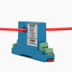 Ampere Transmitter 1A 5A 10A 15A 20A 30A 50A Current Transducer 0-10V 0-5V 4-20mA Output Din-Rail 8mm Perforation