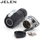 XHE20,  IP67 2/3/4/5/6/7/8/9/10/12 pin Waterproof connector, M20 Panel mount power cable connector male(socket) and female(plug)