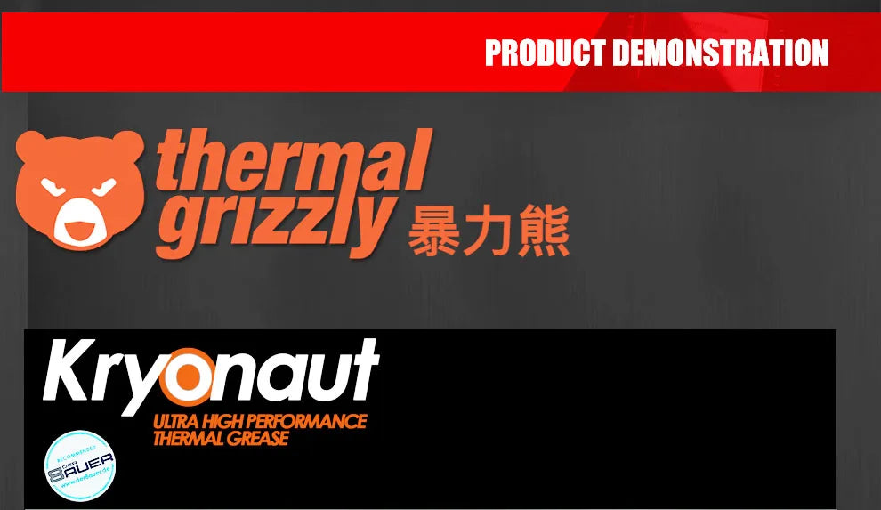 Thermal Grizzly Kryonaut Extreme KE Thermal Paste for CPU/GPU Cooler Large Capacity Compound Cooling Silicone Grease 1g/5.5g/11g