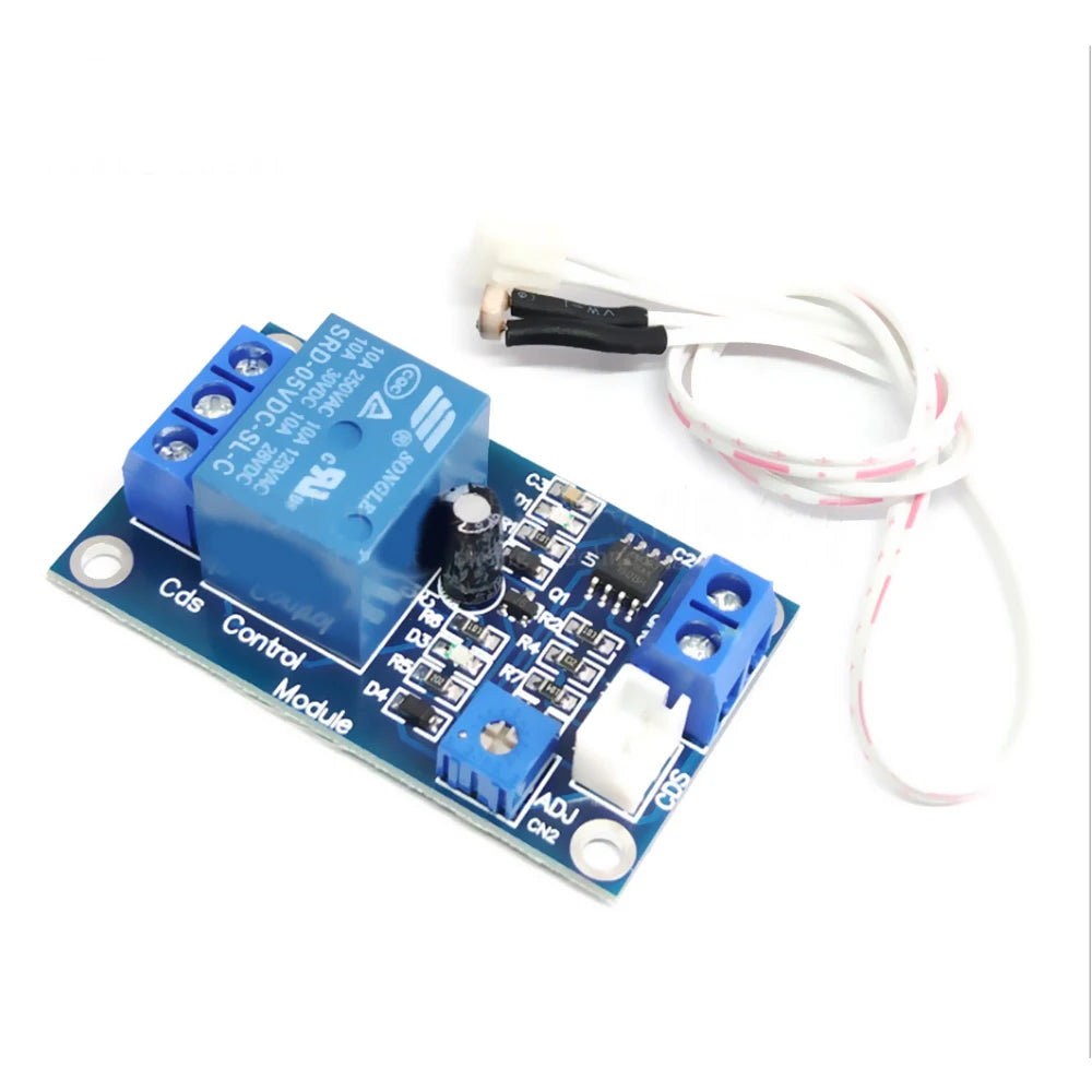 Detection Sensor Brightness Automatic Control Module XH-M131 DC 5V 12V 10A Light Control Switch Photoresistor Relay Module