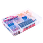 76pcs T-Plug / XT60 / XT90 / EC3 /EC5 Male &Female Plug Adapter Connectors Silicone Wire and Shrink Tubing Kit for RC Car /Frame