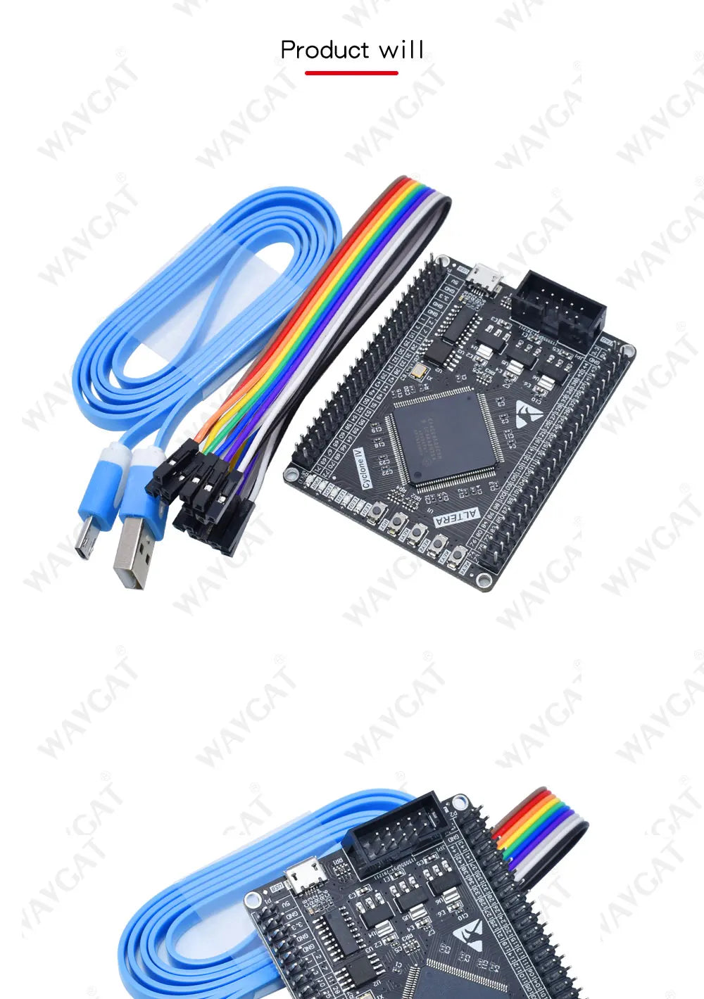 FT245+CPLD USB Blaster Download Cable FPGA / CPLD Downloader Altera High Speed Download Cable USB Type-B Interface Cable