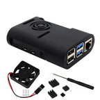 Raspberry Pi 4 Model B ABS Case with Cooling Fan and Heatsinks Kit