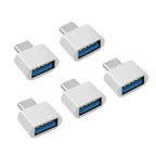 1/5 PCS New Universal Type-C to USB 2.0 OTG Adapter Connector for Mobile Phone USB2.0 Type C OTG Cable Adapter