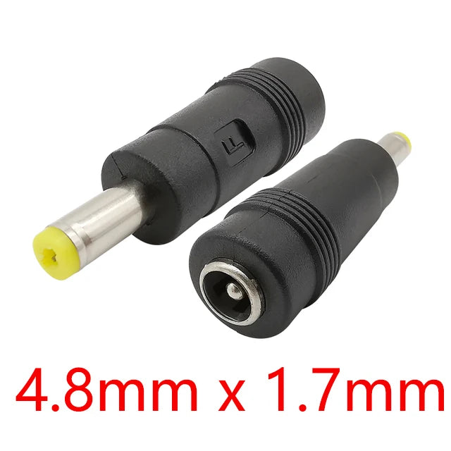 5Pcs DC Connectors 5.5x2.1mm Female to 5.5x2.5 5.5x1.7 6.0x4.4 6.3x3.0 4.8x1.7 4.0x1.7 3.5x1.35mm Male Laptop Power Plug Adapter