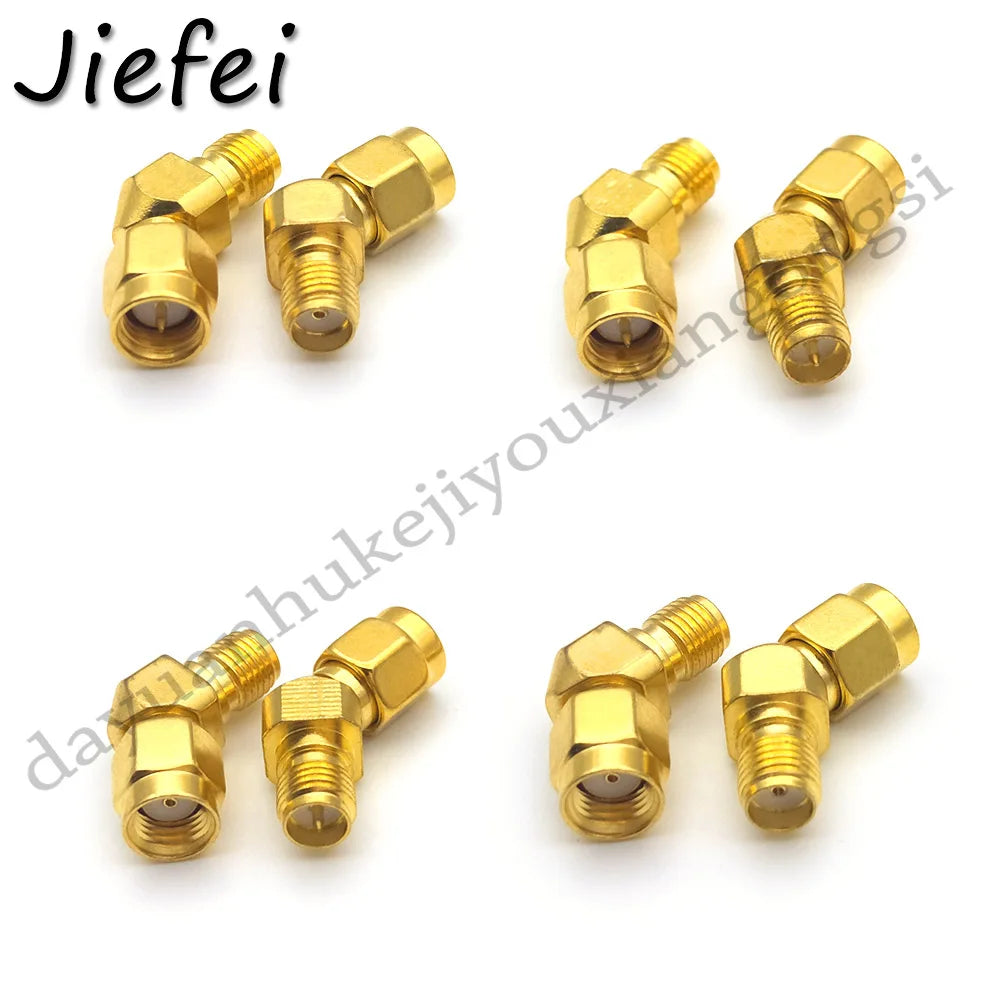 NEW BRASS SMA ADAPTER 45 Degree 4 type RP SMA Male To RP SMA Female 45 135 Degree Adapter Connector