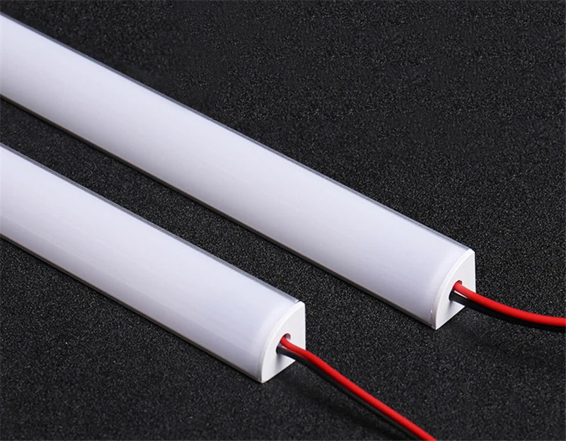 1-10 PCS LED Rigid Strip DC12V 50CM 20 Inch SMD5730 36LEDs U/V-Shaped Flat LED Aluminum Channel Rigid Strip for Indoor Lighting