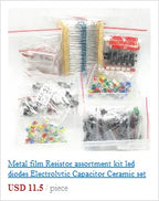 50pcs/lot 3296W Series 500R 1K 2K 5K 10K 20K 50K 100K 200K 1M Multi-turn Potentiometer 10K Variable Resistors with Box Set