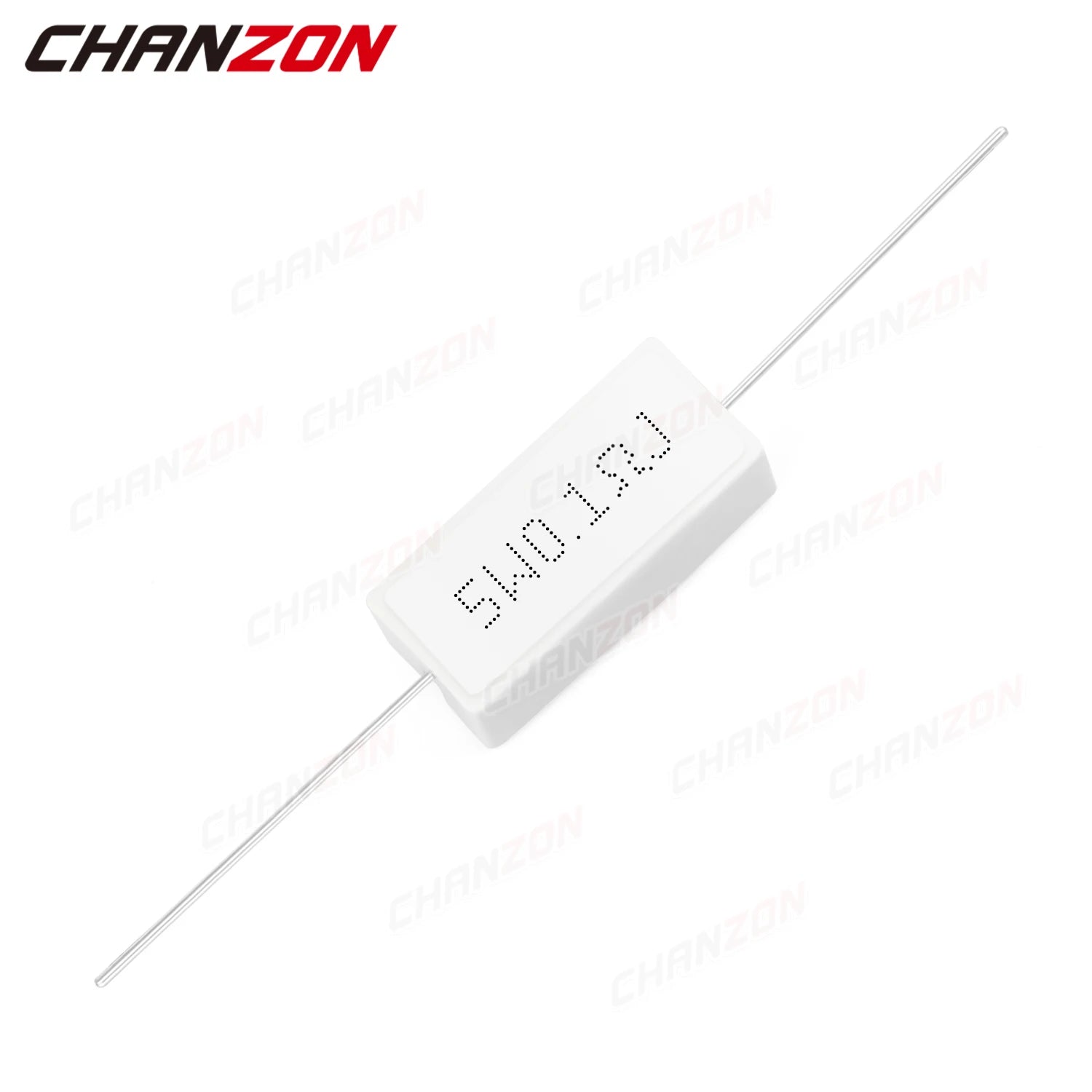 10Pcs 5W 5% Cement Wirewound Resistors 0.1 0.22 0.33 0.47 0.5 10 50 100 330 1K 10K Ohms 5Watt Fixed Wire Wound Ceramic 5 W Watt