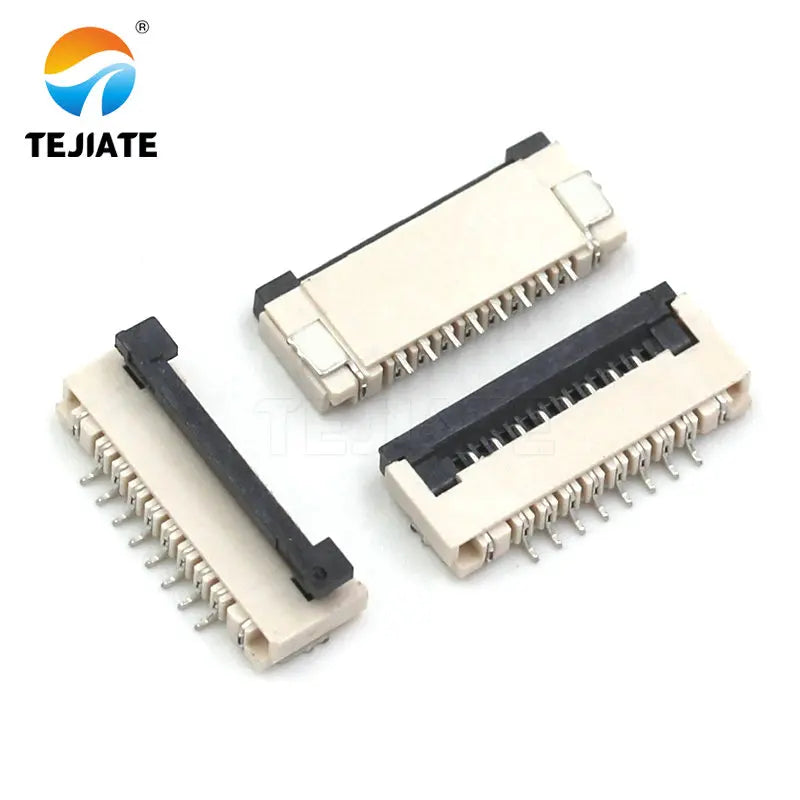 10PCS FFC/FPC Connector Flat Cable Socket 1.0MM Adapter 4/6/8/10P Down Flip Type Plug Kit