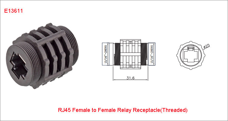 RJ45 CAT5E CAT6A Shield Waterproof RJ45 Ethernet IP67 Connector PCB Panel Mount With Pigtail Cable Outdoor Connector L = 0.3M