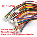 5PCS ZH 1.5mm Electronic Wire  Double Head 10CM/15CM/20CM Cable 28AWG Double Head Same side / Reverse side Connector