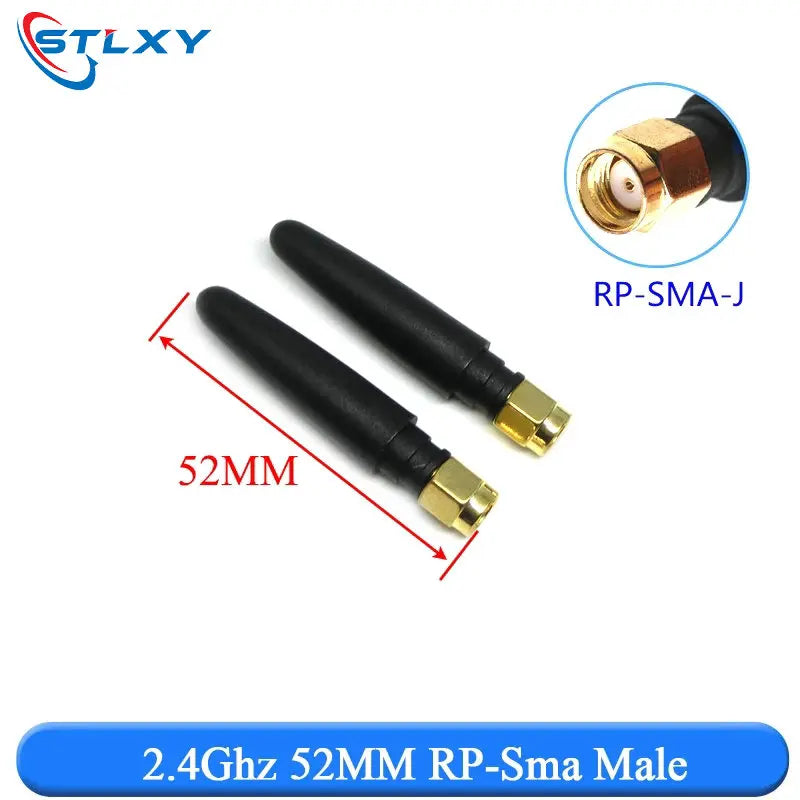 2PCS 2.4Ghz 3dbi WIFI Antenna 2.4G RP SMA Male Universal Antennas Amplifier WLAN Router Antenne Booster 2400-2500mhz
