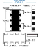 100pcs 5% 0603*4 RES ARRAY 0R 0 OHMS 8P4R Chip Array Resistor Networks Arrays(22R 33R 47R 49.9R 51R 56R 1K 2.2K 4.7K 10K 100K 1M