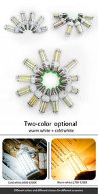 E27 LED Lamp AC 220V 230V Corn Lamp 24 36 48 56 69 72leds Lampada Led Bulb SMD5730 Led Lamp Light E14 Chandelier Lighting 240V