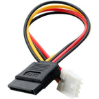 15pin Sata Female to 4pin Floppy FDD Female Power Converter Adapter Cable Sata Power 15p to 4p Connector 20cm