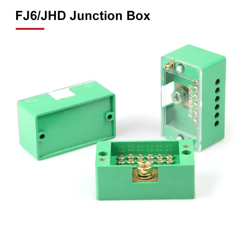 FJ6/JHD Junction Box Unipolar Splitter 1-IN Multiple-OUT Metering Wire Connector Single-Phase Terminal Block Distribution Box
