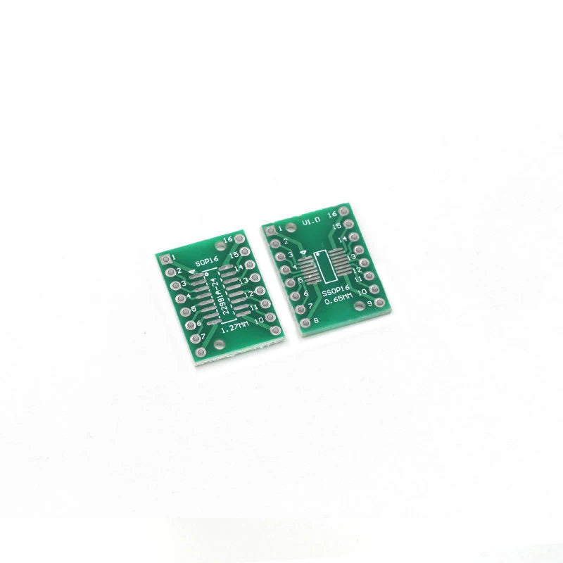 10-100PCS Javino PCB Board Kit SMD Turn To DIP Adapter Converter Plate SOP MSOP SSOP TSSOP SOT23 8 10 14 16 20 28 SMT To DIP