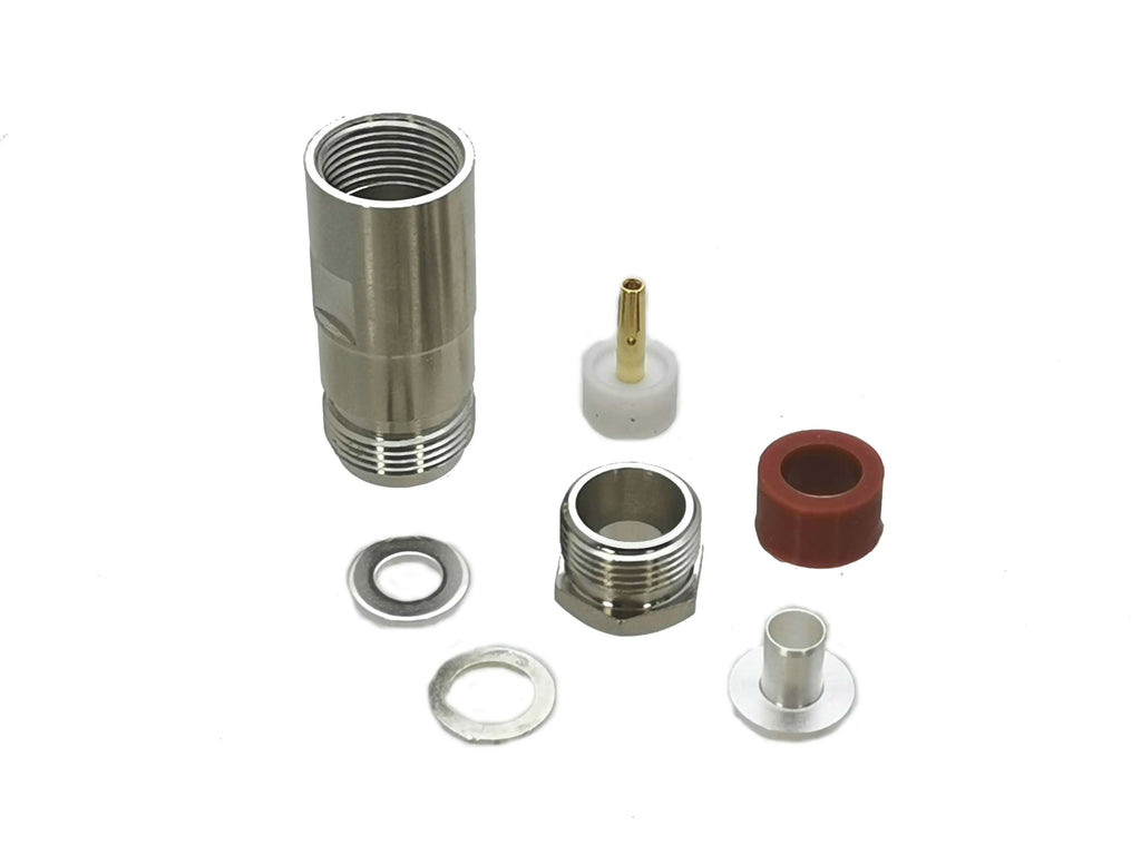 1Pcs Connector N Type Clamp For RG58 RG142 / RG8X LMR240 / RG5 RG6 / RG8 LMR400 RF Coaxial Male plug & Female jack