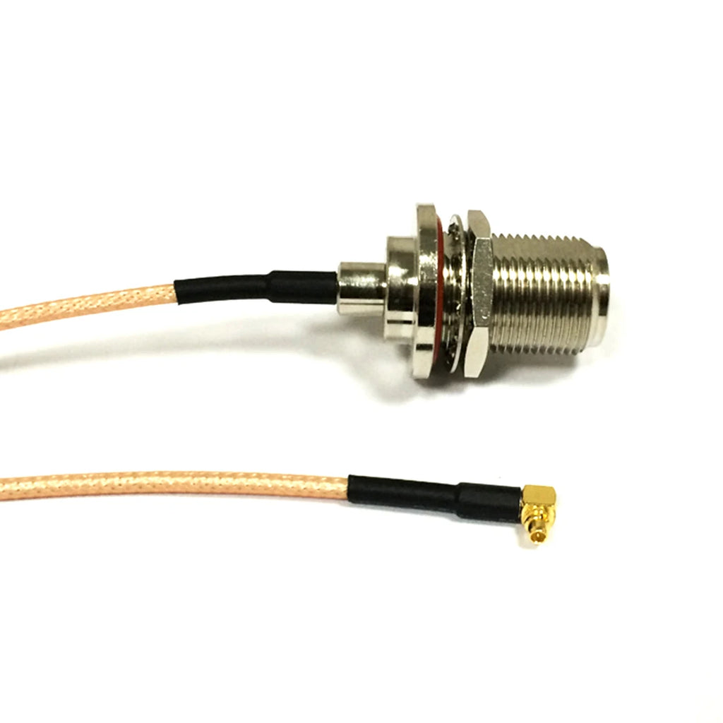 N Type Female Bulkhead To MMCX Male Right Angle Pigtail Cable RG316 RG174 RG178 15cm/30cm/50cm/100cm For Wifi Router