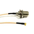 N Type Female Bulkhead To MMCX Male Right Angle Pigtail Cable RG316 RG174 RG178 15cm/30cm/50cm/100cm For Wifi Router