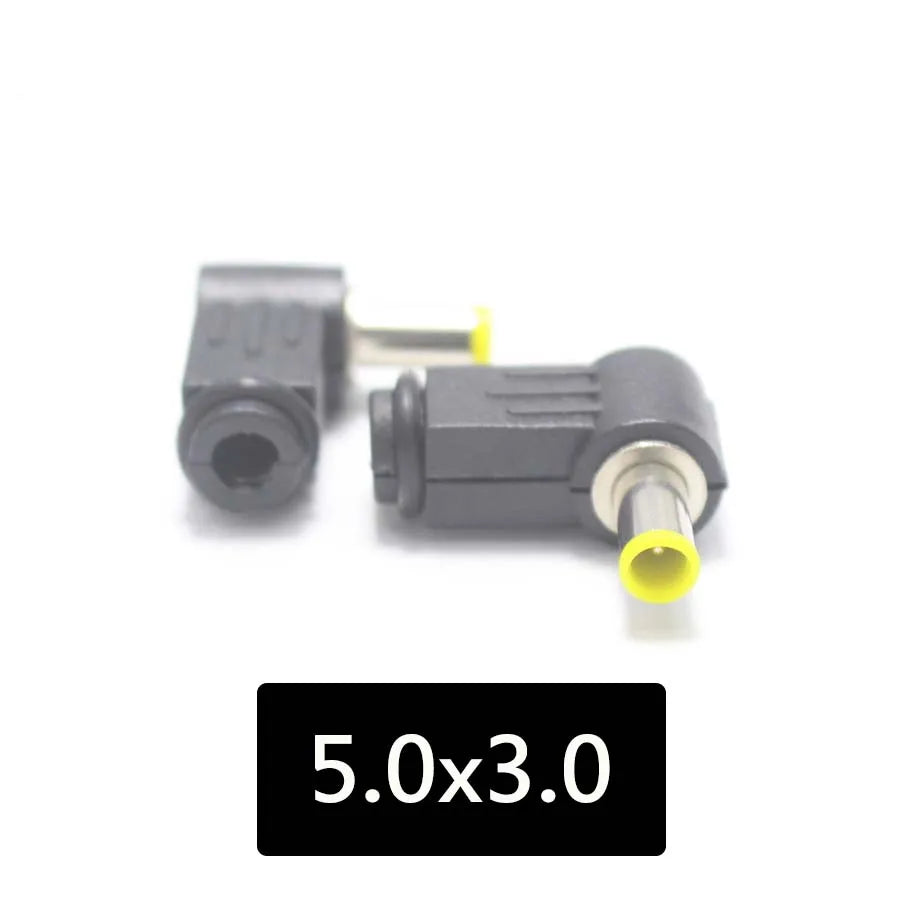 2PCS Male DC Power Plug Connector Angle 90 Degree L Shaped Plastic 5.5*2.5 5.5*2.1 4.8*1.7 4.0*1.7 3.5*1.35 3.5*1.1 2.5*0.7mm