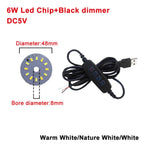 DC5V Dimmable LED Chips 5730 SMD LED Lamp 5W 6W 10W LED Light Beads White Warm White DIY Light Adjustable LED Bulb USB Dimmer