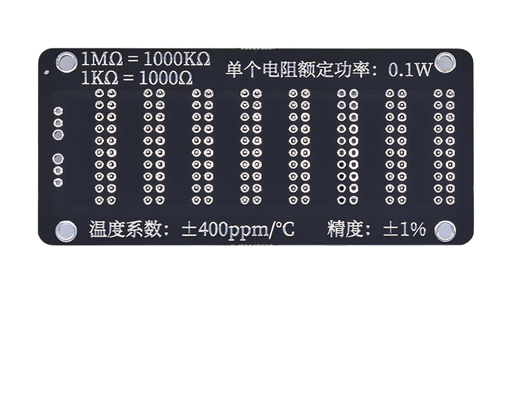 7 Seven Decade 1R - 9999999R Programmable Adjustable SMD Resistor Slide Resistor Board Step Accuracy 1R 1% 1/2 Watt Module 200V