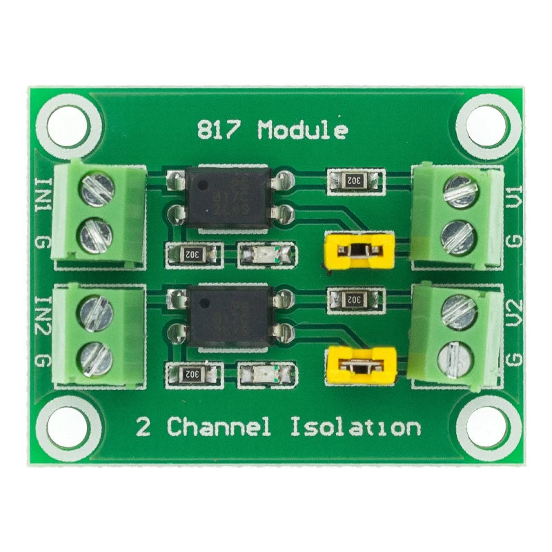 PC817 2 4 Channel Optocoupler Isolation Board Voltage Converter Adapter 3.3V to 5V Module 3.6-30V Driver Photoelectric Isolated