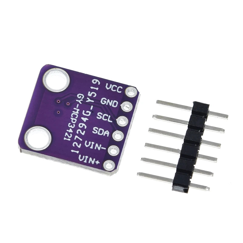 GREATZT MCP3421 I2C delta-sigma ADC Evaluation Module Board For PICkit Serial Analyzer Module GY-MCP3421