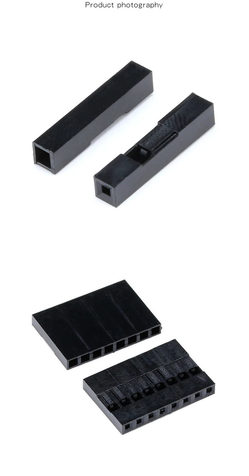 200pcs DuPont head 2.54 DuPont plastic shell plug 2.54mm 2/3/4/5/6/7/8/10/12/16/20P connector