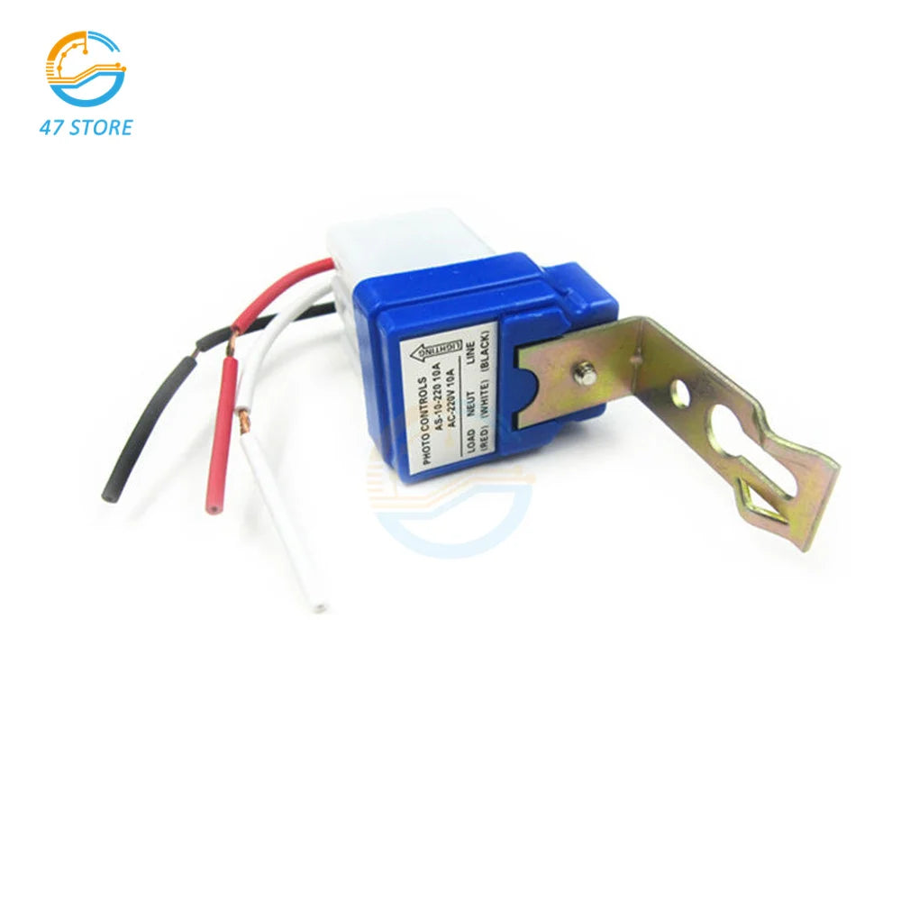 Automatic On Off Photocell Street Lamp Light Switch Controller DC12V AC 220V 50-60Hz 10A Photo Control Photoswitch Sensor Switch