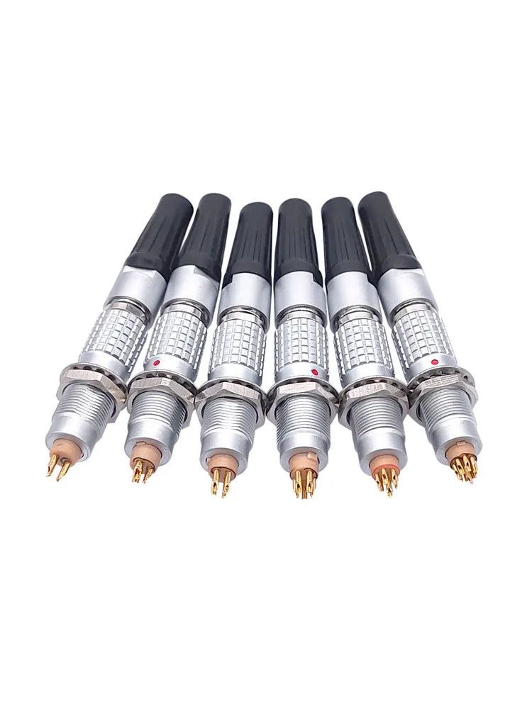 1Set 0B Connector 2 3 4 5 6 7 9 Pin FGG Plug For Sound Device Metal Circular  Plug Cable Connector EGG Socket