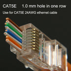 Xintylink RJ45 Connector CAT6 50U/6U Ethernet Cable RG45 Plug CAT5E UTP 8P8C RJ45 CAT6 Network Modular LAN Jack CAT5 Keystone