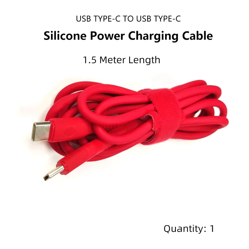 Pine64 1.5M USB Type-C to Type C Silicone Power Charging Cable For Pinecil Electric Soldering Iron PinePhone and Pinebook Pro