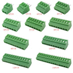2.54mm/0.1" Pitch PCB Screw Terminal Block Connector 2P 3P 4P 5P 6P 7P 8P 9P 10P 12P 16Pin Terminals 150V 6A for 26-18AWG Cable