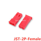10/20/50/100sets 2 Pin JST Red Plug Connector 2.54mm Male Female Housing Crimp Terminal Connector JST SYP 2P for RC Lipo Battery