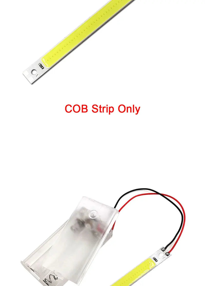 Dropshipping 120x10mm 3V 5V LED Bulb COB Strip Chip On Board  Warm Cold White Blue Red Green 5W LED Lights for COB Work Lamps