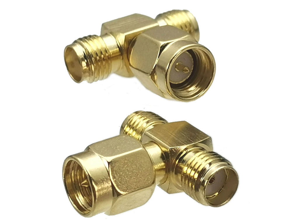 1pcs Connector Adapter SMA RP-SMA to SMA RPSMA Male Plug & Female Jack Straight & Right angle RF Coaxial Converter New Brass