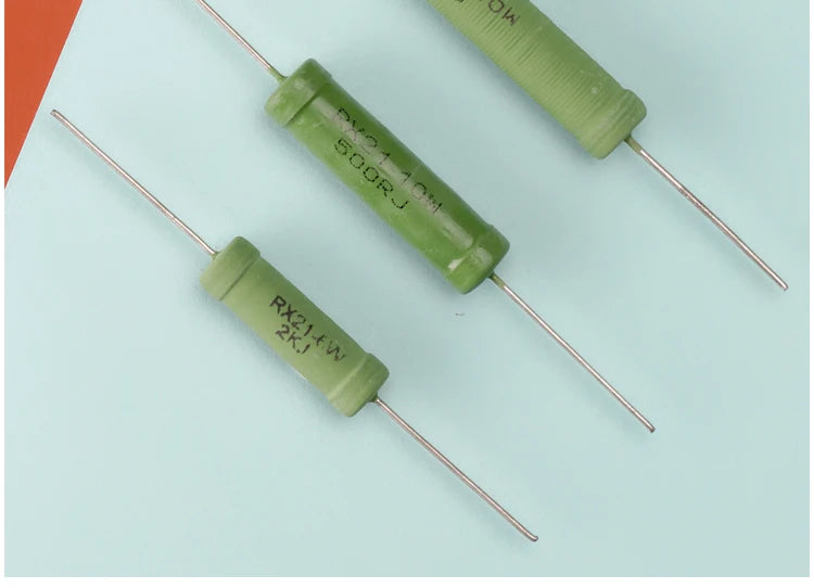5PCS RX21 6W 10W Wire Wound Resistance 5% 1R 10R 100R 1K 10K 12K 15K 18R 20R 22R 24R 27R 30R 33R 36R 0.01R 0.05R 0.1R 0.12R