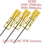 5PCS 2.4Ghz 4G 5G WIFI Internal Antenna FPC PCB 5dBi 8dBi IPX Connector Solder Omni Buletooth Antenna 3dBi IEEE b/g/n WLAN