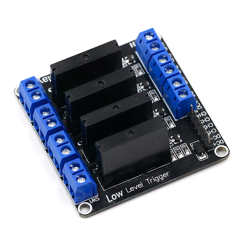 5V 1/2/4/6/8 Channel Solid State Relay Module Hight / Low Level SSR G3MB-202P 240V 2A Output with Resistive Fuse For Arduino
