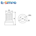 8pcs E14 to E12 Adapter LED CFL European Chandelier Lamp Base US Candle Bulb Holder Converter