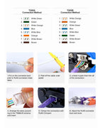 AMPCOM rj45 crimper RJ11 RJ45 Crimping Tool Ethernet Network LAN Cable Crimper Cutter Stripper Plier for 6P 8P RJ-11/RJ-12 RJ-45
